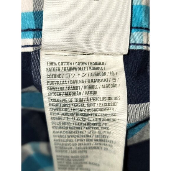 Hollister Mens Blue Plaid Long-Sleeve Button-Up Shirt RARE Size L - Picture 4 of 4